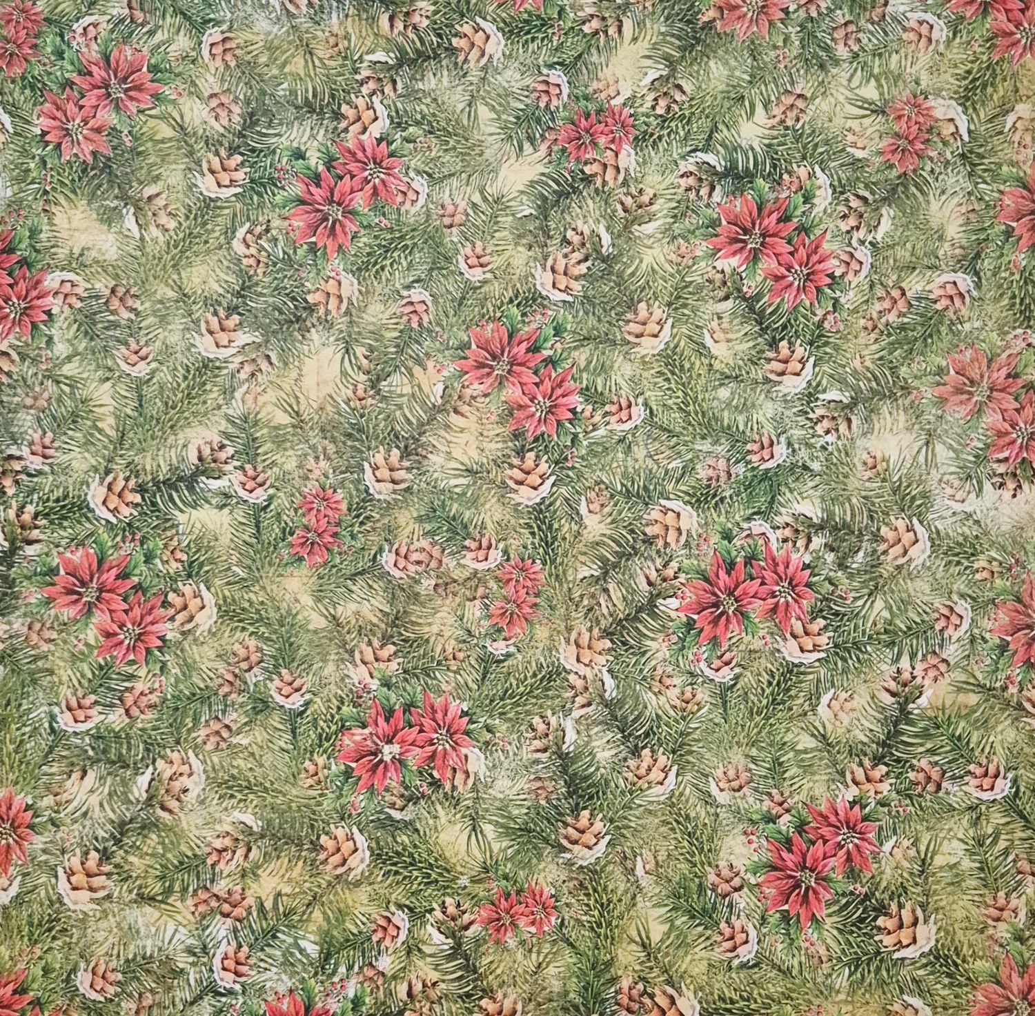 Weihnachtsstern Scrapbook Papier