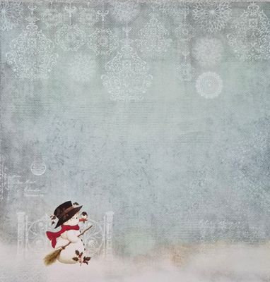 kleiner Schneemann Scrapbook Papier kleiner Schneemann Scrapbook Papier