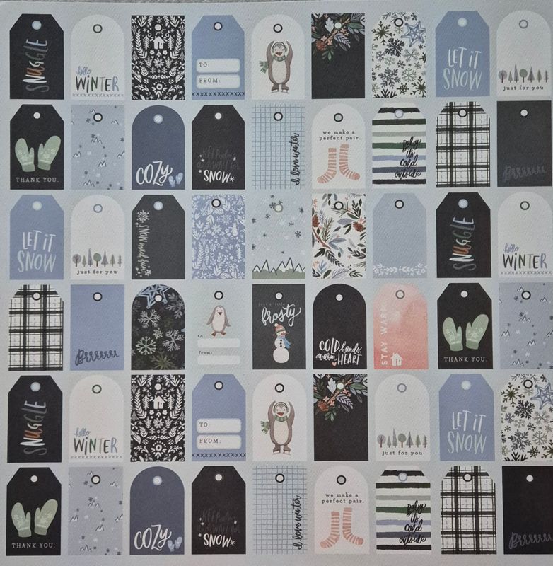 Winter Anhänger Scrapbook Papier Winter Anhänger Scrapbook Papier