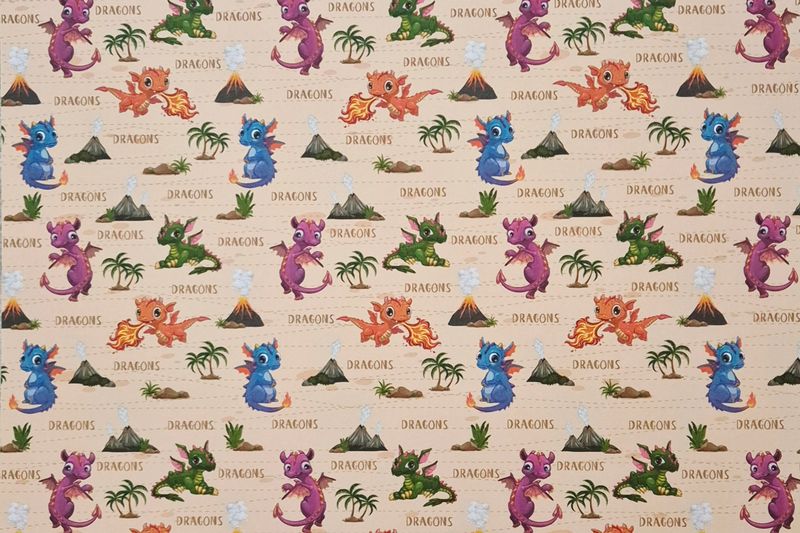 Drachen DinA4 Motivpapier