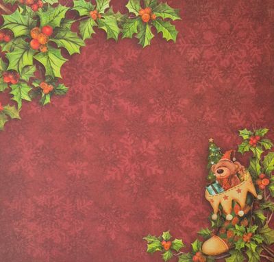 Weihnachtssocken mit Glimmer Scrapbook Papier Weihnachtssocken mit Glimmer Scrapbook Papier