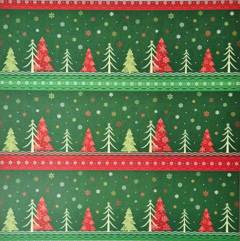 Winterzauber grün Scrapbook Papier Winterzauber grün Scrapbook Papier
