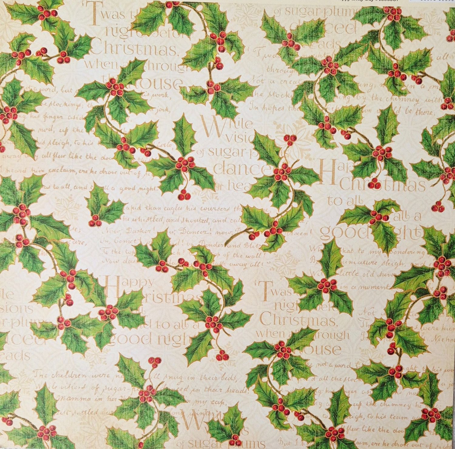 Happy Christmas Scrapbook Papier