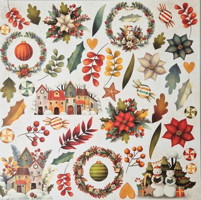 Weihnachtsallerlei Scrapbook Papier Weihnachtsallerlei Scrapbook Papier