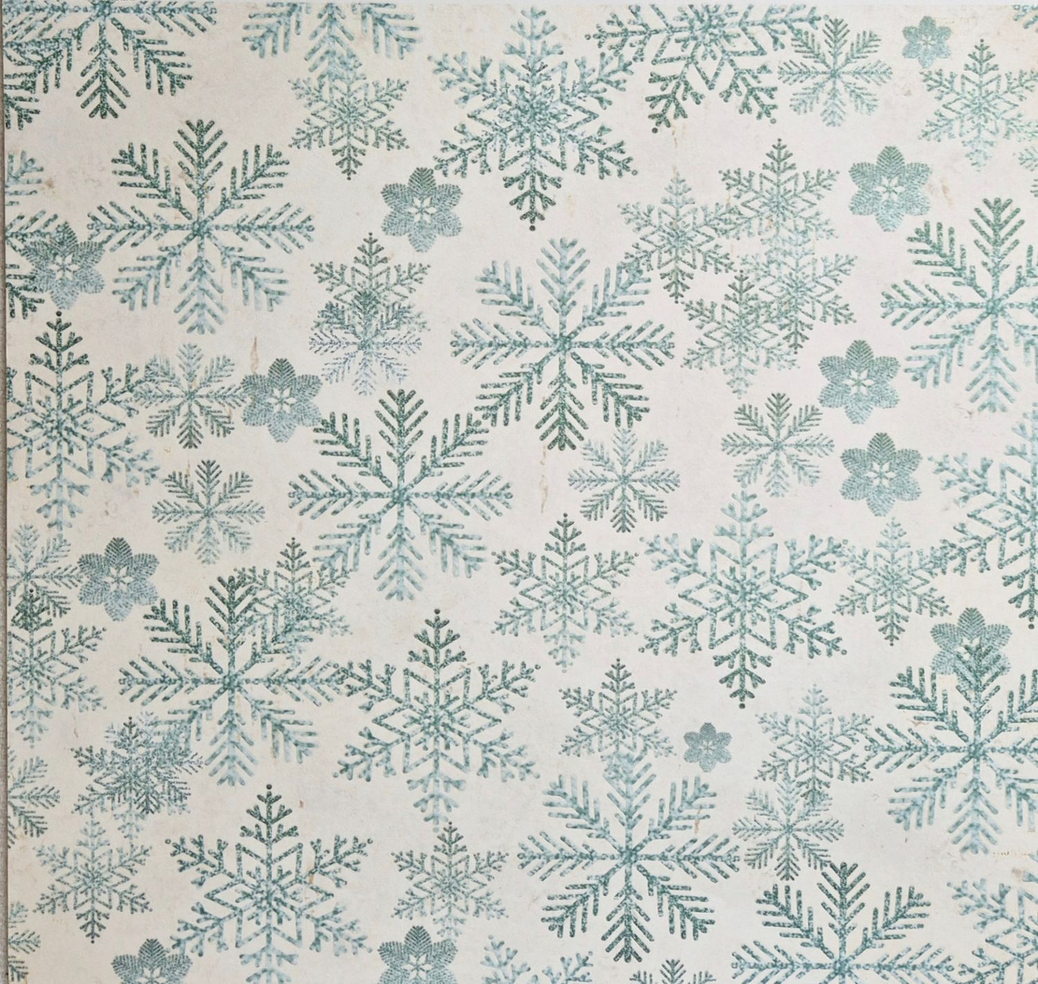 glänzende Schneekristalle Scrapbook Papier