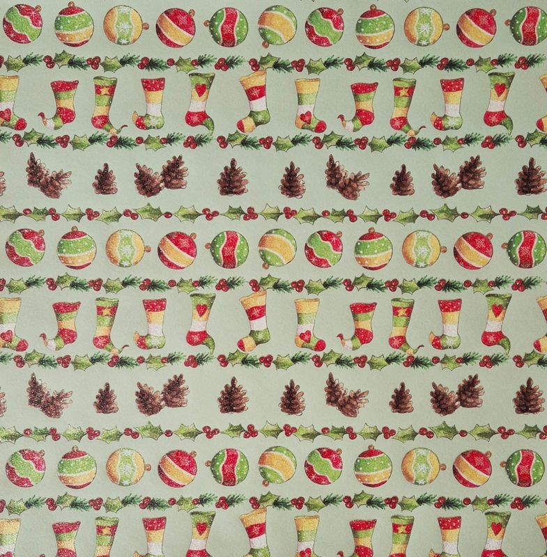 Weihnachtsmotive mit Glimmer Scrapbook Papier Weihnachtsmotive mit Glimmer Scrapbook Papier