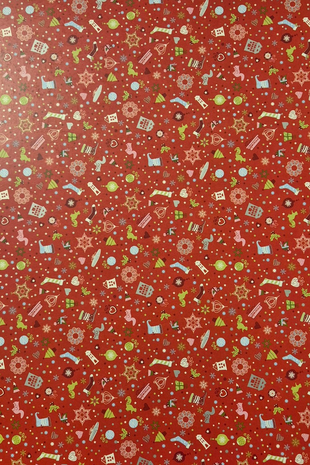 Weihnachtszauber rot Scrapbook Papier