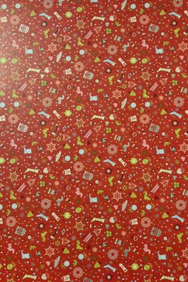Weihnachtszauber rot Scrapbook Papier