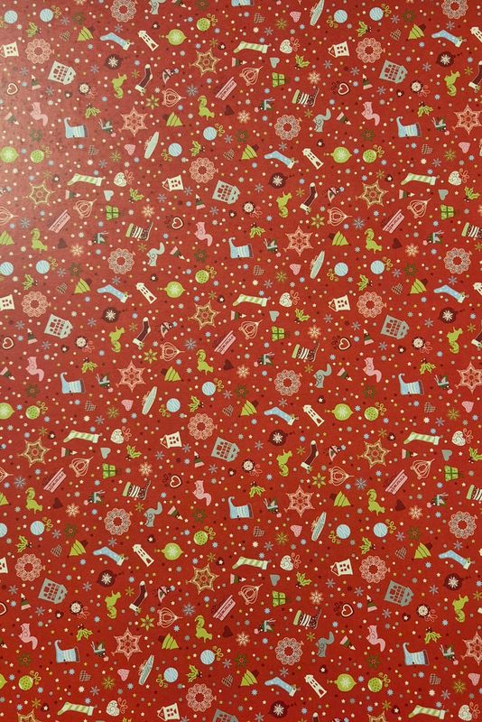 Weihnachtszauber rot Scrapbook Papier Weihnachtszauber rot Scrapbook Papier