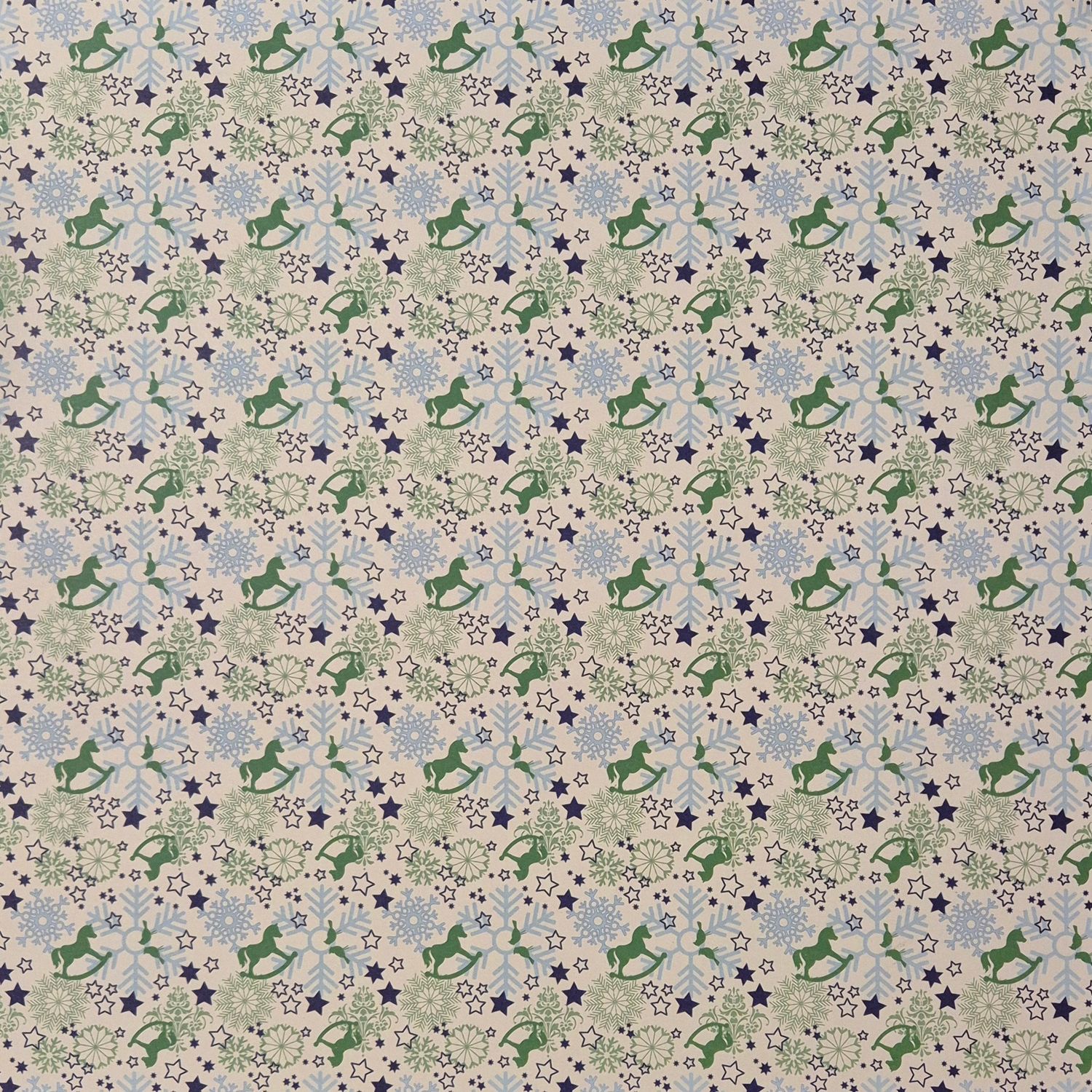 Schaukelpferde Scrapbook Papier