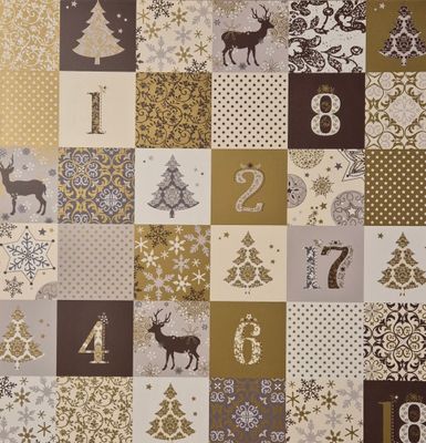 Advent Advent gold Scrapbook Papier