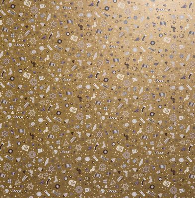 Weihnachtszauber gold Scrapbook Papier
