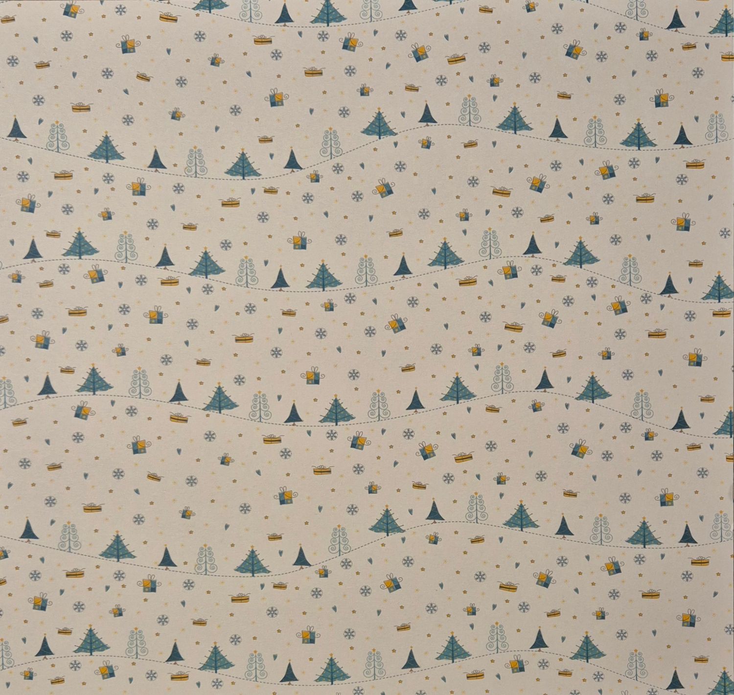 Tannen und Päckchen Scrapbook Papier