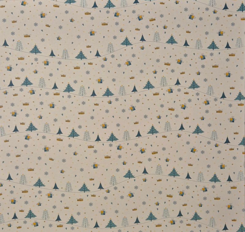 Tannen und Päckchen Scrapbook Papier Tannen und Päckchen Scrapbook Papier