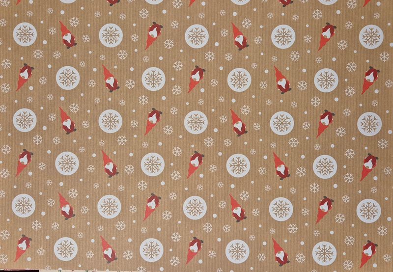 Wichtel und Schneeflocken Scrapbook Papier Wichtel und Schneeflocken Scrapbook Papier