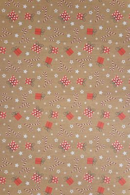 Päckchen und Zuckerstangen Scrapbook Papier