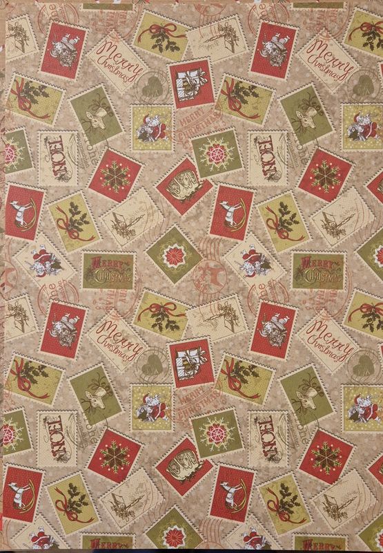 Weihnachtliche Briefmarken Scrapbook Papier Weihnachtliche Briefmarken Scrapbook Papier