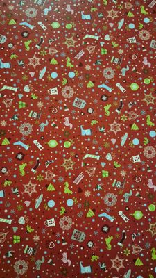Weihnachtszauber rot DinA4