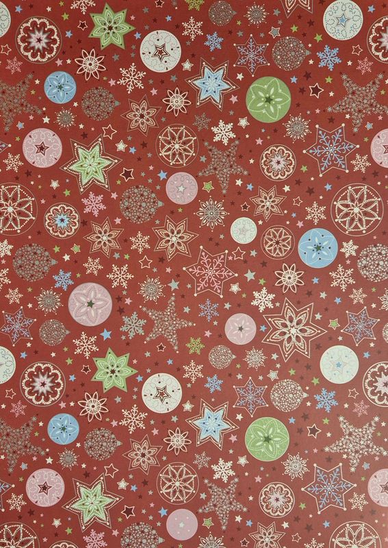 Kristalle und Weihnachtskugeln rot DinA4 Kristalle und Weihnachtskugeln rot DinA4