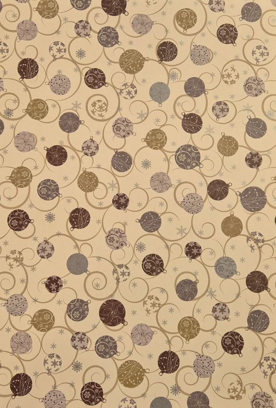 Weihnachtskugeln creme DinA4 Weihnachtskugeln creme DinA4