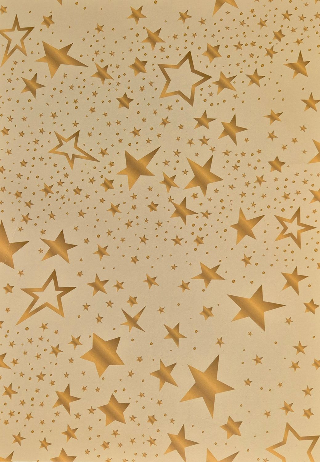 goldene Sterne auf creme farbigem Untergrund DinA4