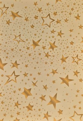 goldene Sterne auf creme farbigem Untergrund DinA4