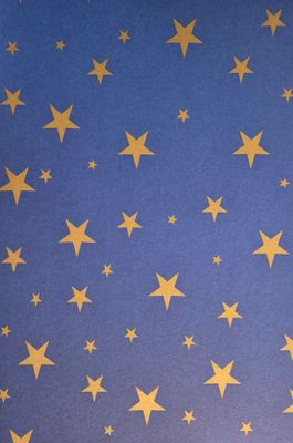 Goldene Sterne auf royal Blauem Grund  DinA4