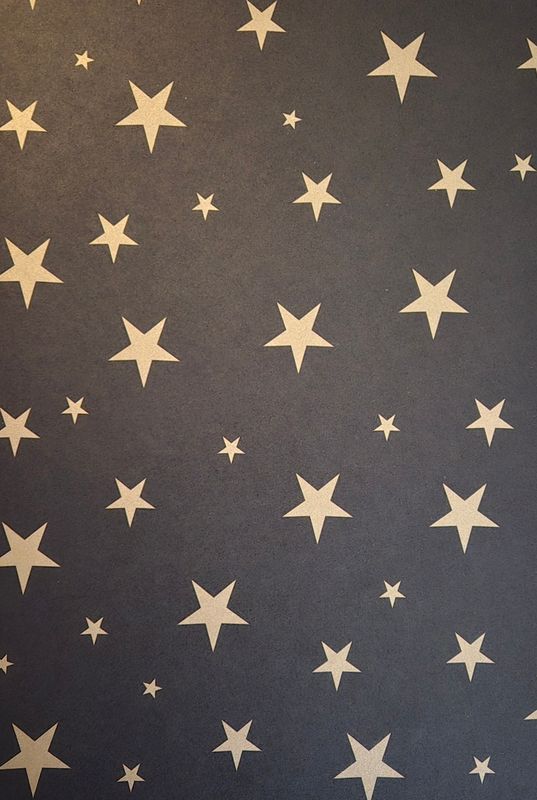Goldene Sterne auf schwarzem Untergrund DinA4 Goldene Sterne auf schwarzem Untergrund DinA4