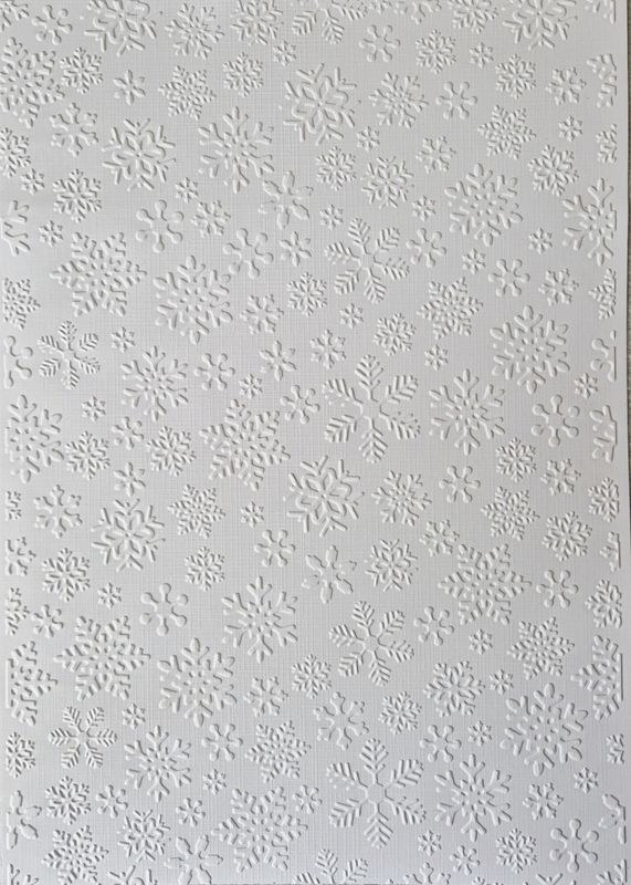 Weiße Schneekristalle geprägt DinA4 Weiße Schneekristalle geprägt DinA4