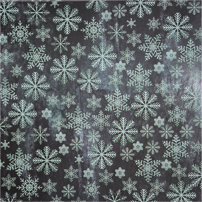 Schneegestöber mit Glimmer Scrapbook Papier