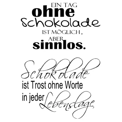 Stempelset Schokolade Stempelset Schokolade