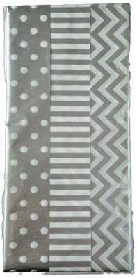 Seidenpapier silber/weiß
