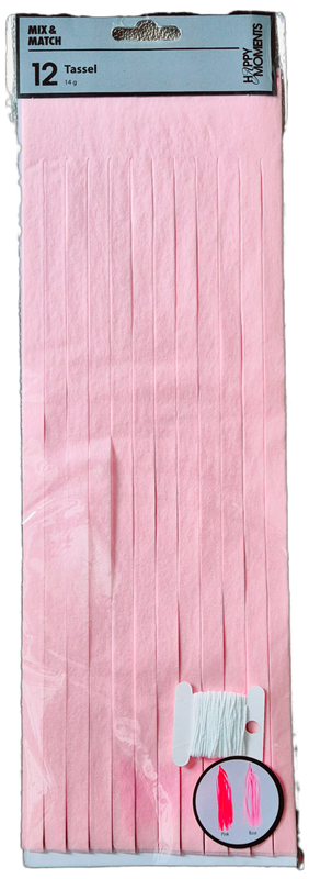 Seidenpapier Quasten rosa/beere