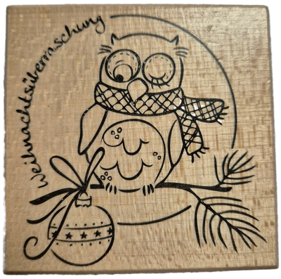 Weihnachtsüberraschung Holzstempel