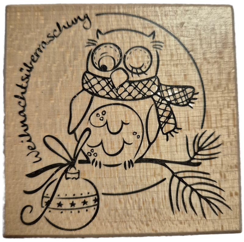 Weihnachtsüberraschung Holzstempel