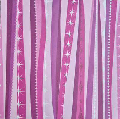 Ein Traum in rosa mit Glimmer Scrapbook Papier