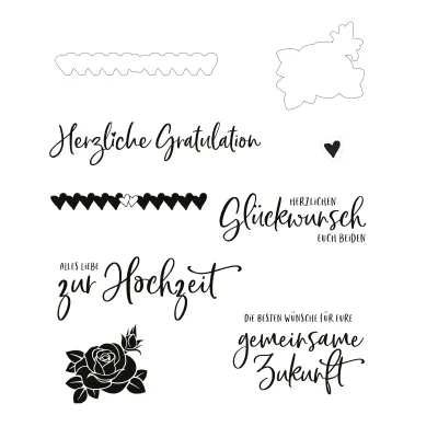Glückwünsche zur Hochzeit