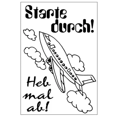 Stempelset Starte durch
