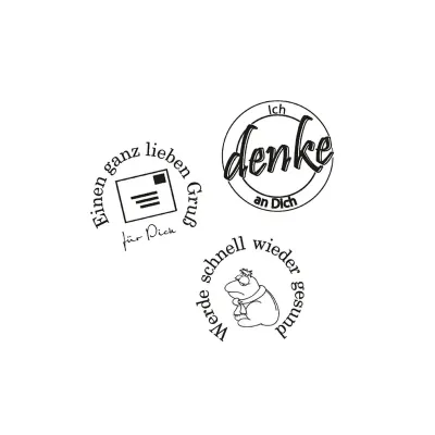 Stempelset Stempelset "Ich denke an Dich" teilig