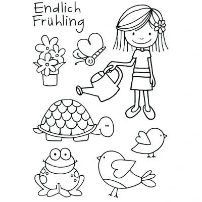 Stempelset Endlich Frühling