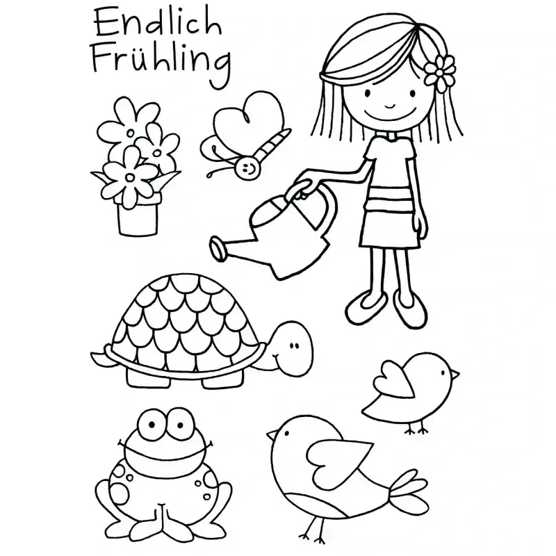 Stempelset Endlich Frühling