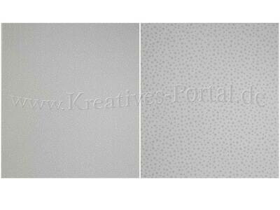 Punkte & Blumen Hellgrau  ​Scrapbook Design Papier