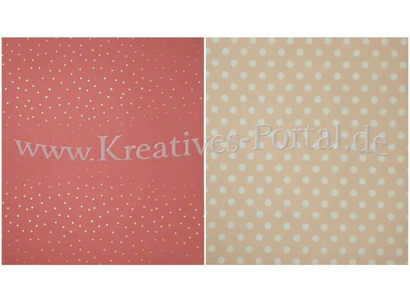 Goldpunkte ​Scrapbook Design Papier
