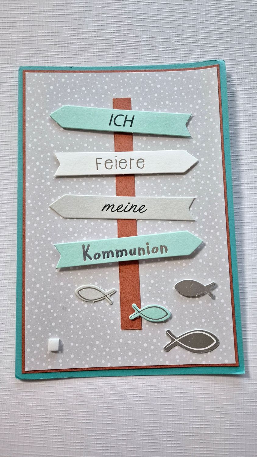 Papier  Stanzteile  - Ich feiere meine Konfirmation -