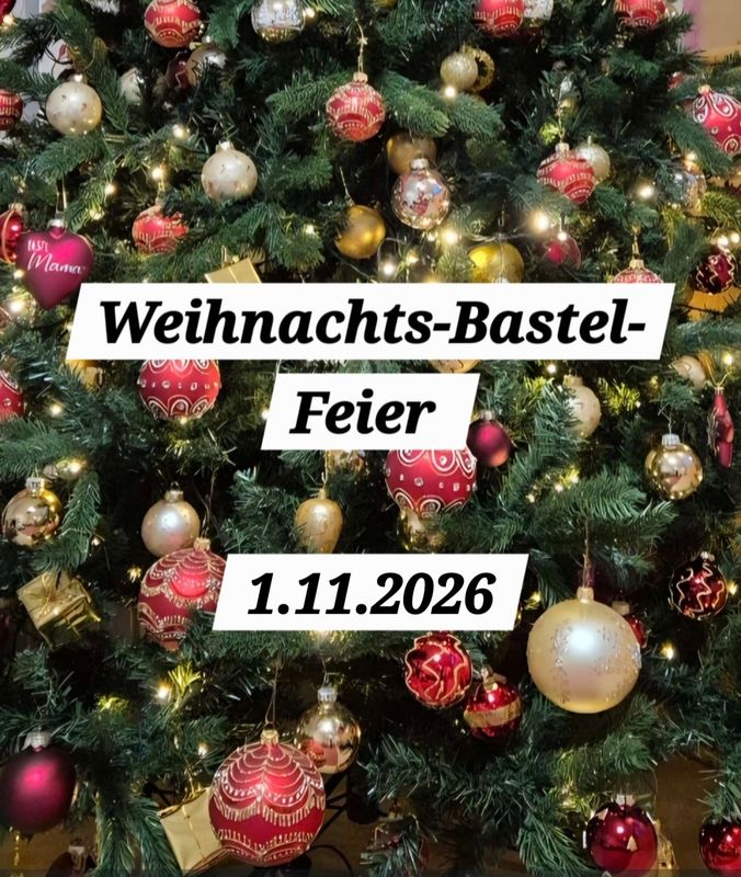 Workshop Weihnachts-Bastel-Feier 01.11.26 Workshop Weihnachts-Bastel-Feier 01.11.26
