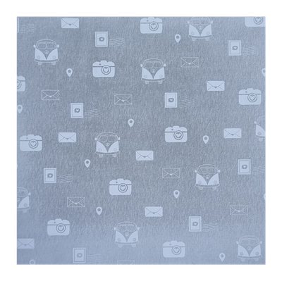 Bulli trifft Streifen Scrapbook Papier