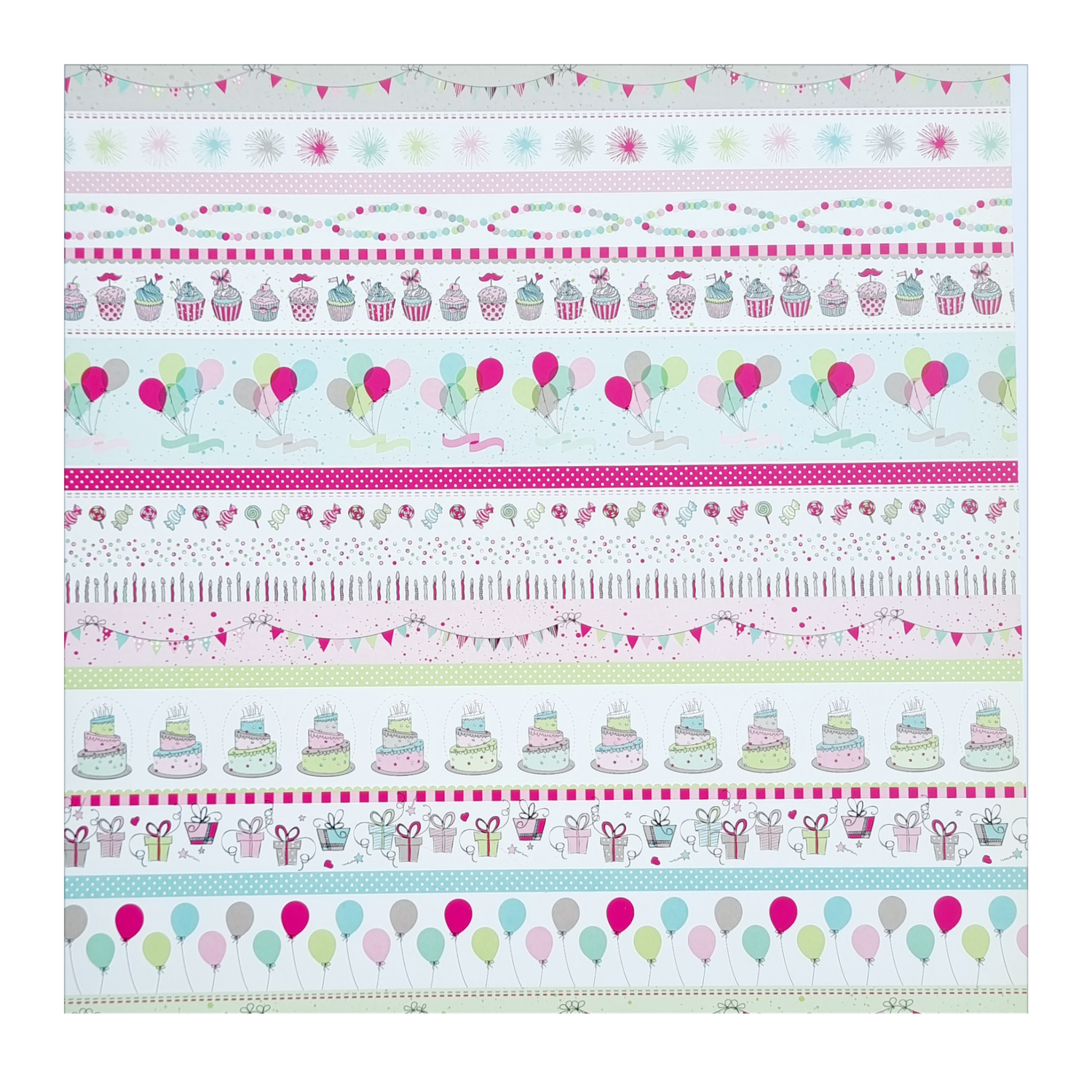 Lass uns feiern Scrapbook Papier pastell