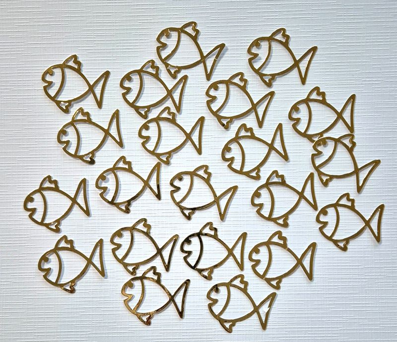 20 goldene Fische Sticker