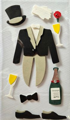 Bräutigam 3 D Sticker Bräutigam 3 D Sticker