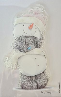 Schneemann Stempel und Embossing Folder